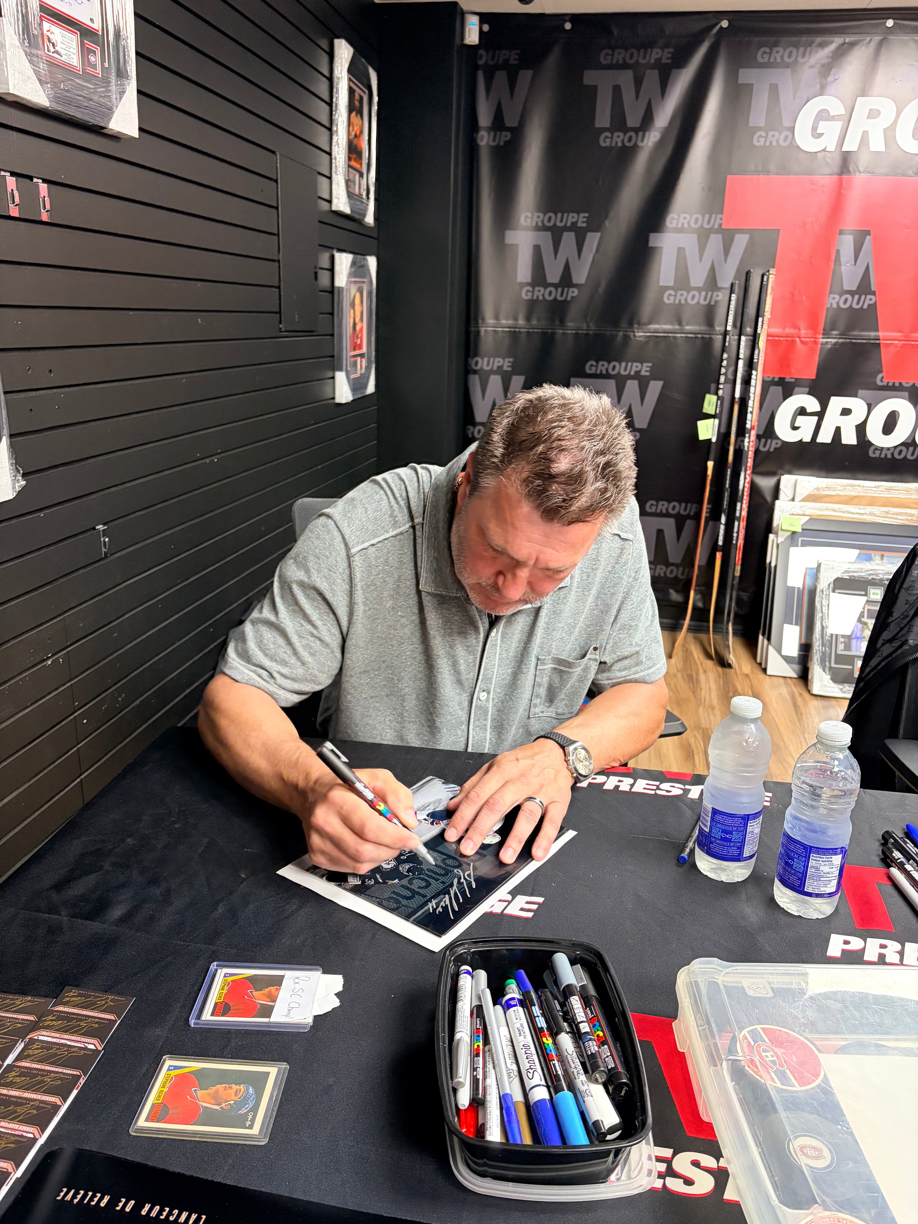 Stéphane Richer: Photo autographié 8x10 Canadiens de Montréal