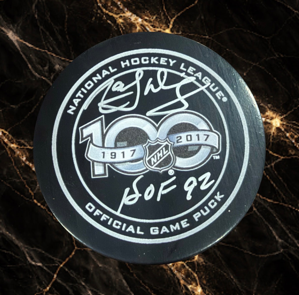 Marcel Dionne: Rondelle officielle de match autographiée NHL Centenials top100