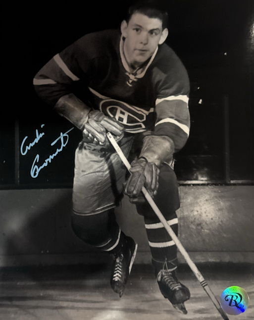 Photo autographié par André Pronovost Canadiens de Montréal