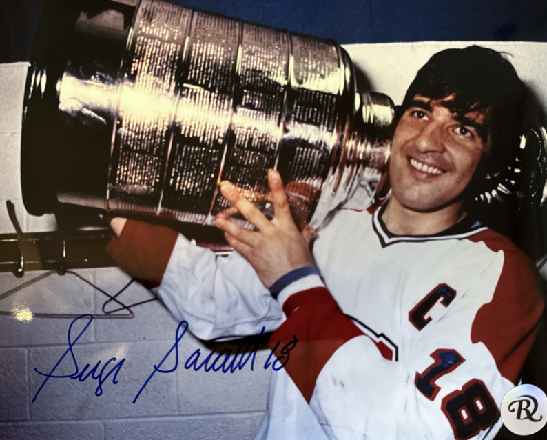 Photo autographié 8x10 Serge Savard Coupe Stanley