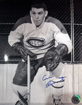  Autographed photo André Pronovostof Montreal Canadiens in black and white