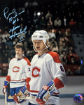 Yvon Lambert et Pierre Mondou: Photo autographié 8x10 Canadiens de Montréal dual autograph