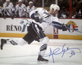 André Roy: Photo autographié 8x10 Lightning de Tampa Bay Slapshot
