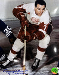 Norm Ullman: Photo autographié 8x10 Red Wings de Detroit