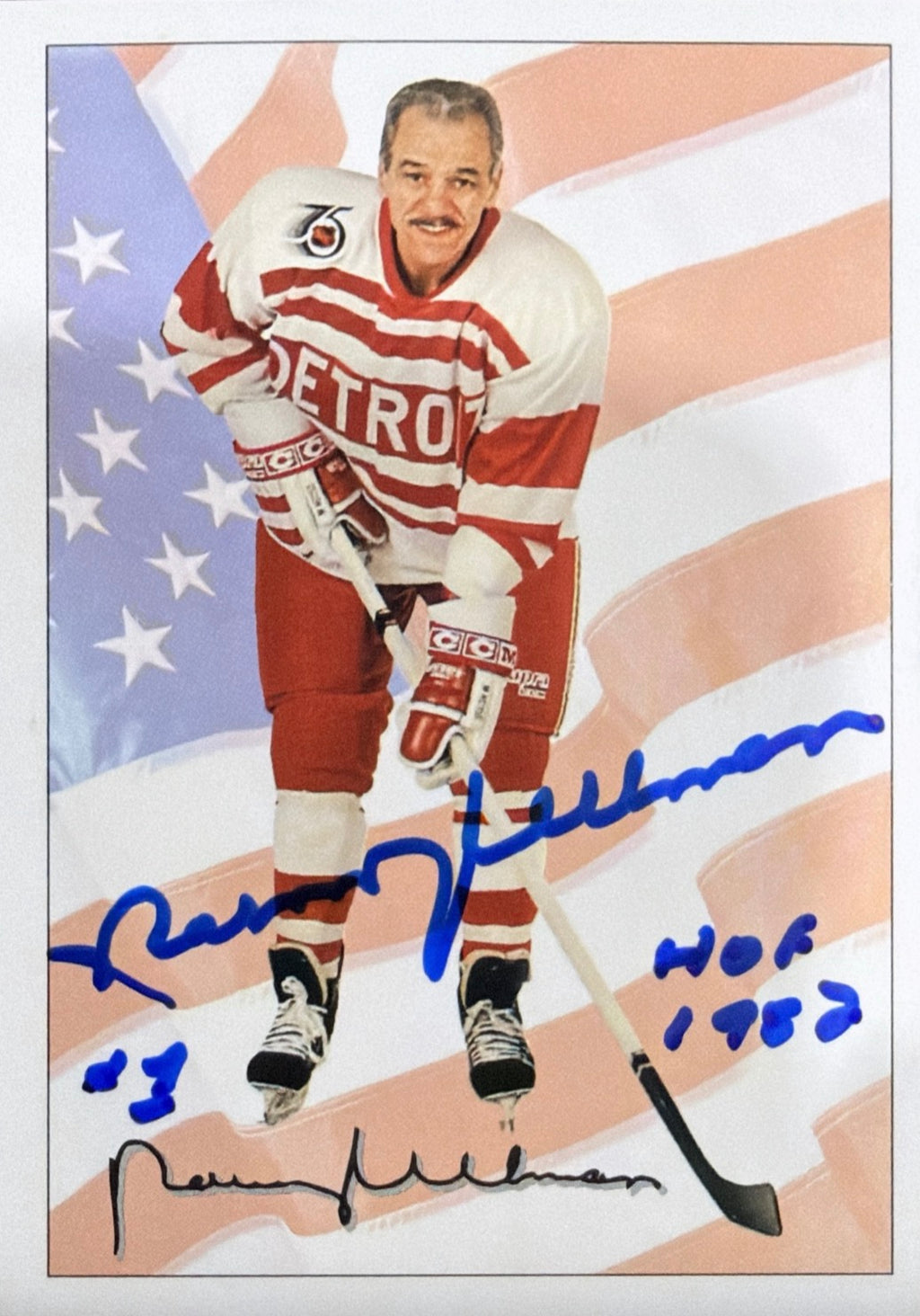 Norm Ullman: 1991-92 Ultimate Original Six #78 avec HOF 1982