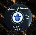 Norm Ullman: Rondelle Maple Leafs de Toronto autographiée