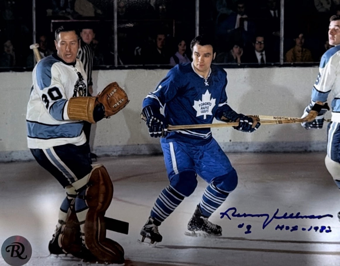Norm Ullman: Photo autographié 8x10 Maple Leafs de Toronto