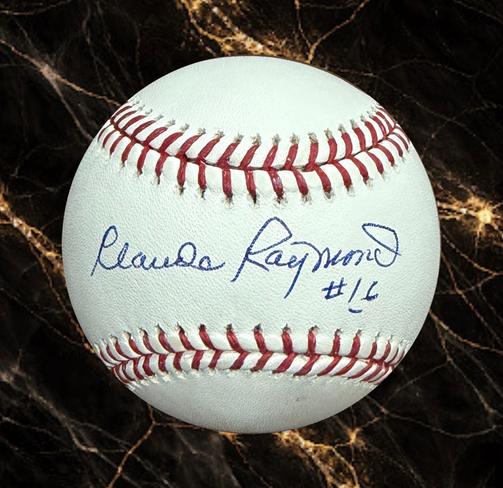 Claude Raymond: Autographed official game ball Rawlings