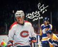 Marcel Dionne et Pierre Mondou: Photo autographiée 8x10 Kings de Los Angeles et Canadiens de Montréal