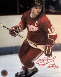 Marcel Dionne: Photo autographiée 8x10 Red Wings de Detroit