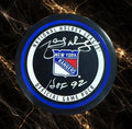 Marcel Dionne: Rondelle officielle de match autographiée Rangers de New-York
