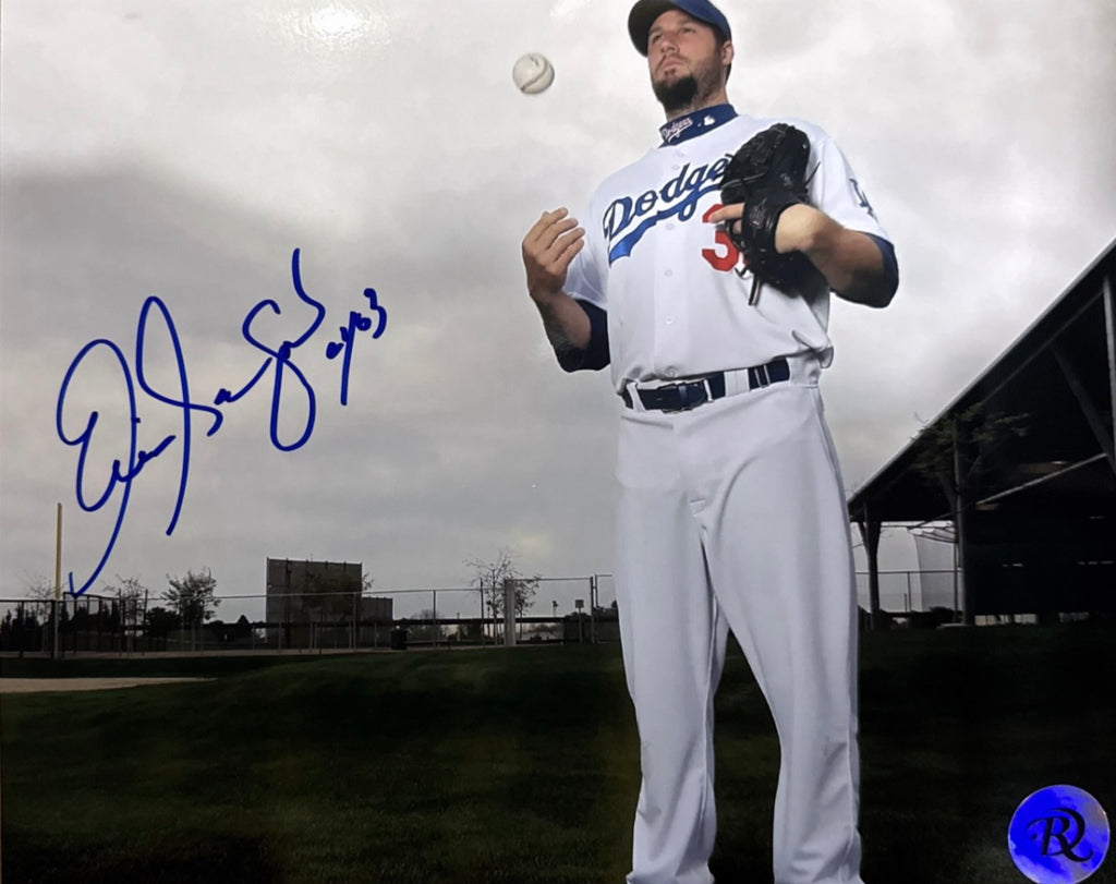 Éric Gagné: Photo autographié 8x10 Dodgers de Los Angeles avec CY03