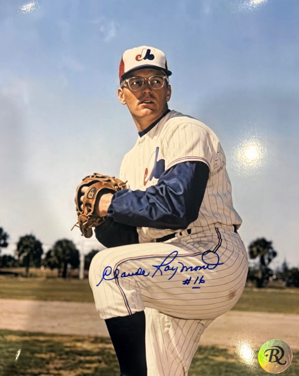 Claude Raymond: Autographed photo 8x10 Montreal Expo