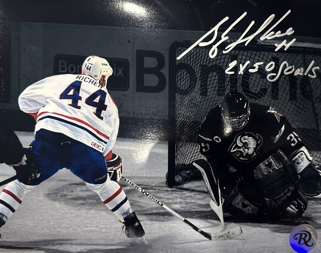 Stéphane Richer: Photo autographiée 8x10 Canadiens de Montréal Spotlight