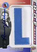 Norm Ullman: Norm Ullman 34/35 HOF Marks Letter "L" 2024-25 UD SP Game Used