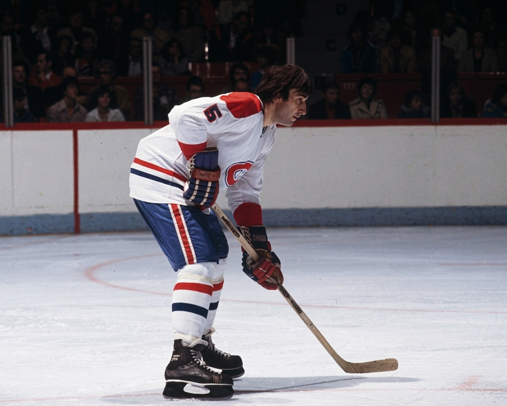 Guy Lapointe précommande: Photo autographié 8x10 Canadiens de Montréal