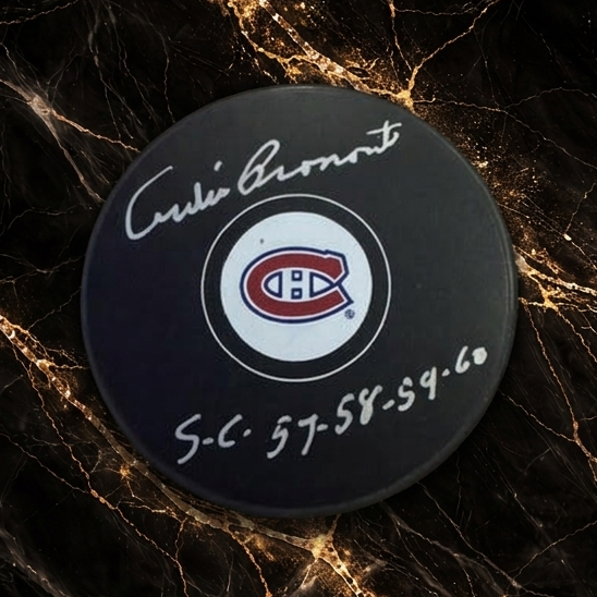 Rondelle autographiée par André Pronovost Canadiens de Montréal
