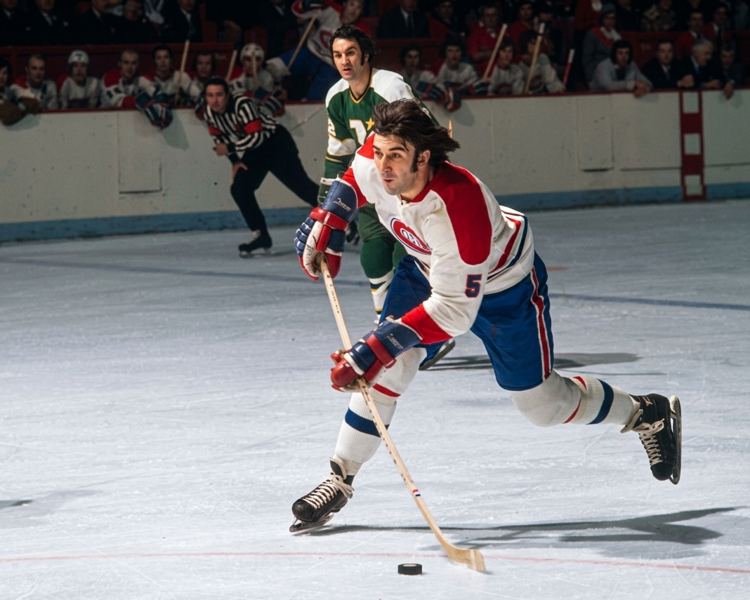 Guy Lapointe précommande: Photo autographié 8x10 Canadiens de Montréal slapshot