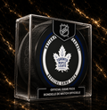 Norm Ullman précommande: Rondelle officielle de match Maple Leafs de Toronto autographiée