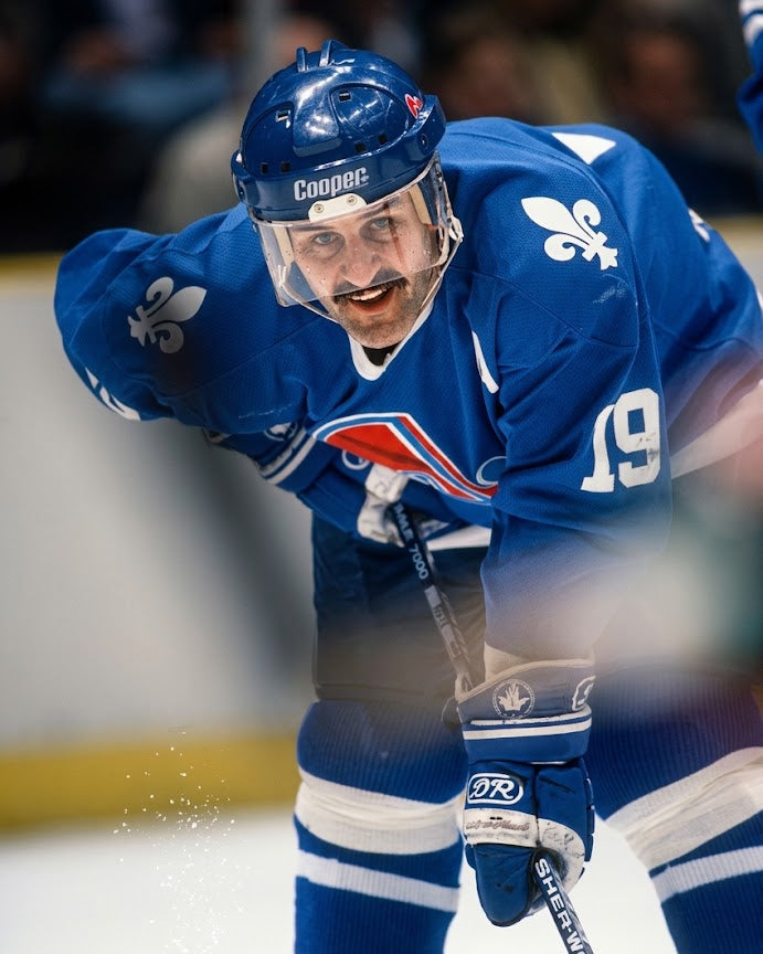 Alain Côté pre-order: Autographed photo 8x10 of Quebec Nordiques