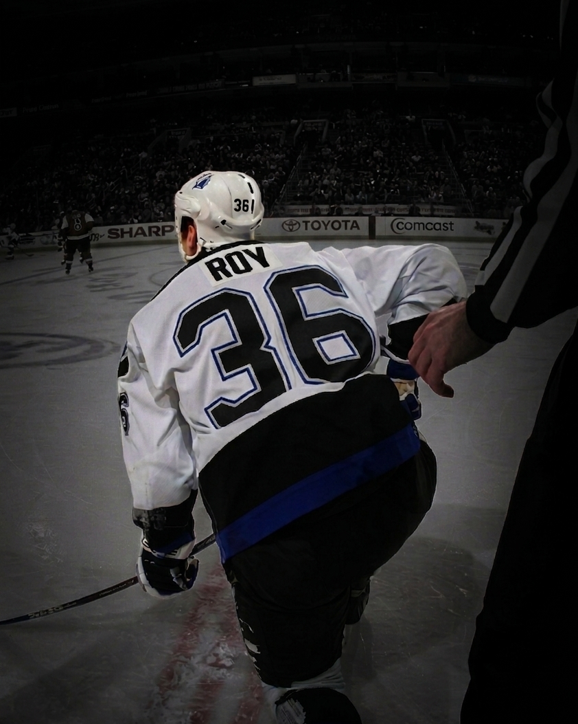André Roy précommande: Photo autographié 8x10 Lightning de Tampa Bay spotlight