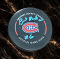 Pierre Mondou: Official autographed Montreal Canadiens game puck