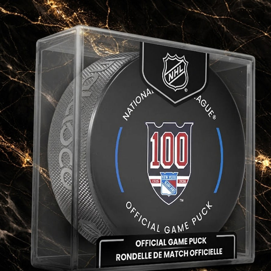 Marcel Dionne précommande: Rondelle officielle de match autographiée Rangers de New-York