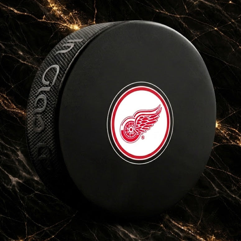 Marcel Dionne précommande: Rondelle autographiée Red Wings de Detroit